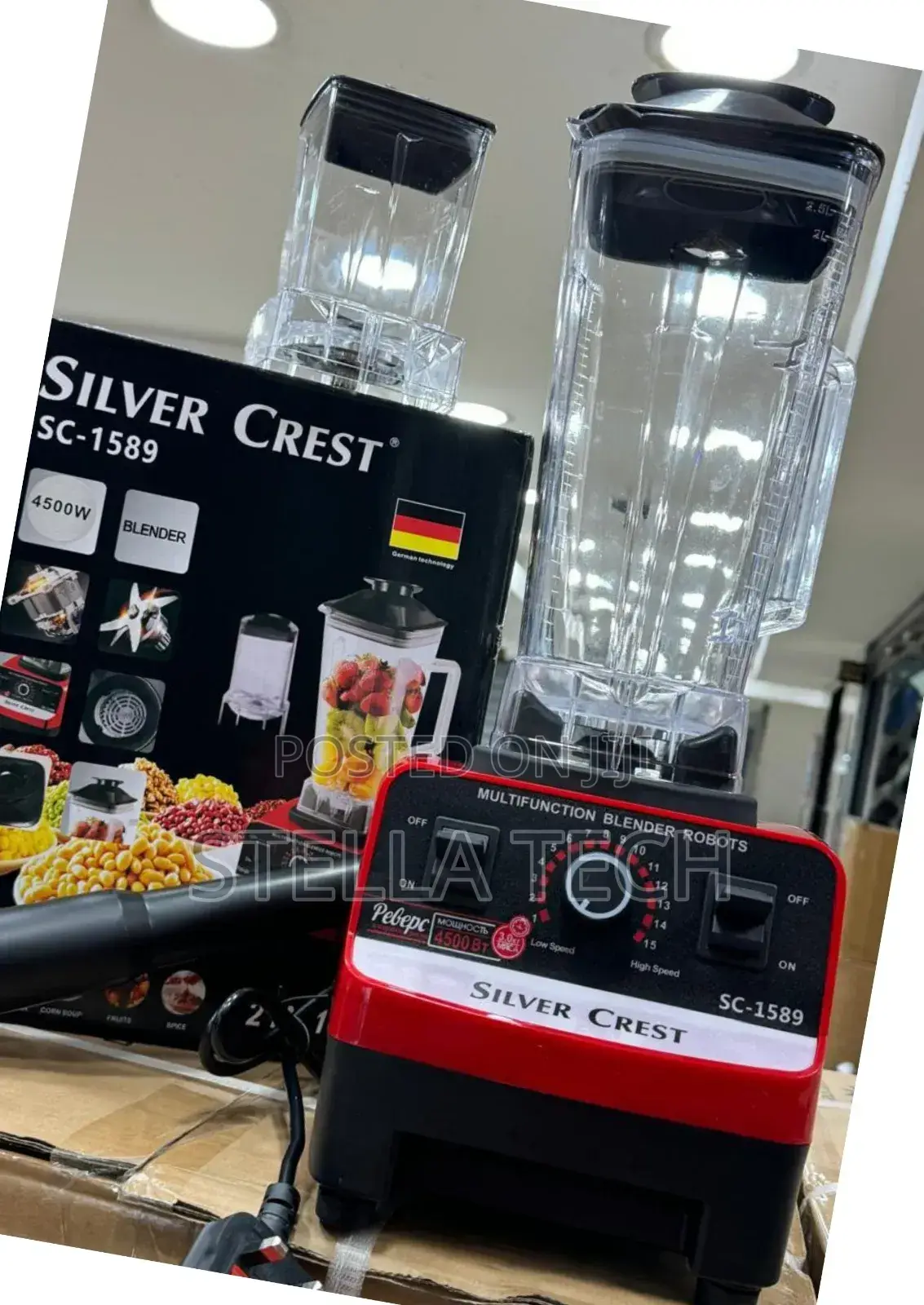 2 in 1 Commercial Silver Crest Blender