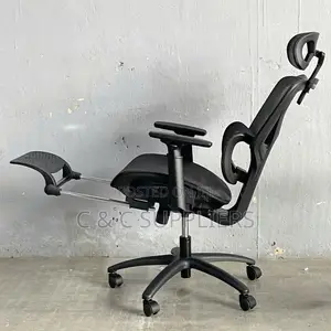 High Back Mesh Chair With Footrest
