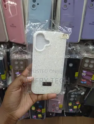 iPhone 16 Plus Highly Dense, Shimmering White Swarovski-Style Case