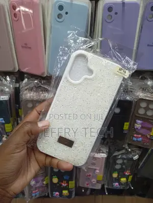 iPhone 16 Plus Highly Dense, Shimmering White Swarovski-Style Case