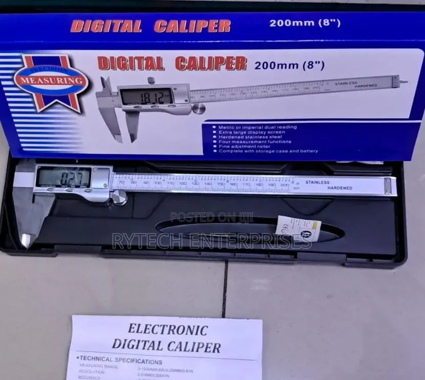 Electronic Digital Vanier Caliper 200mm(8")