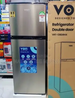 Von 138litres Double Door Refrigerator
