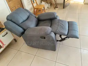 Grey One-Seater Recliner Sofa.