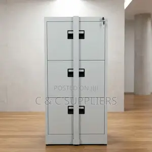 3-Drawer Locker Cabinet With Bar
