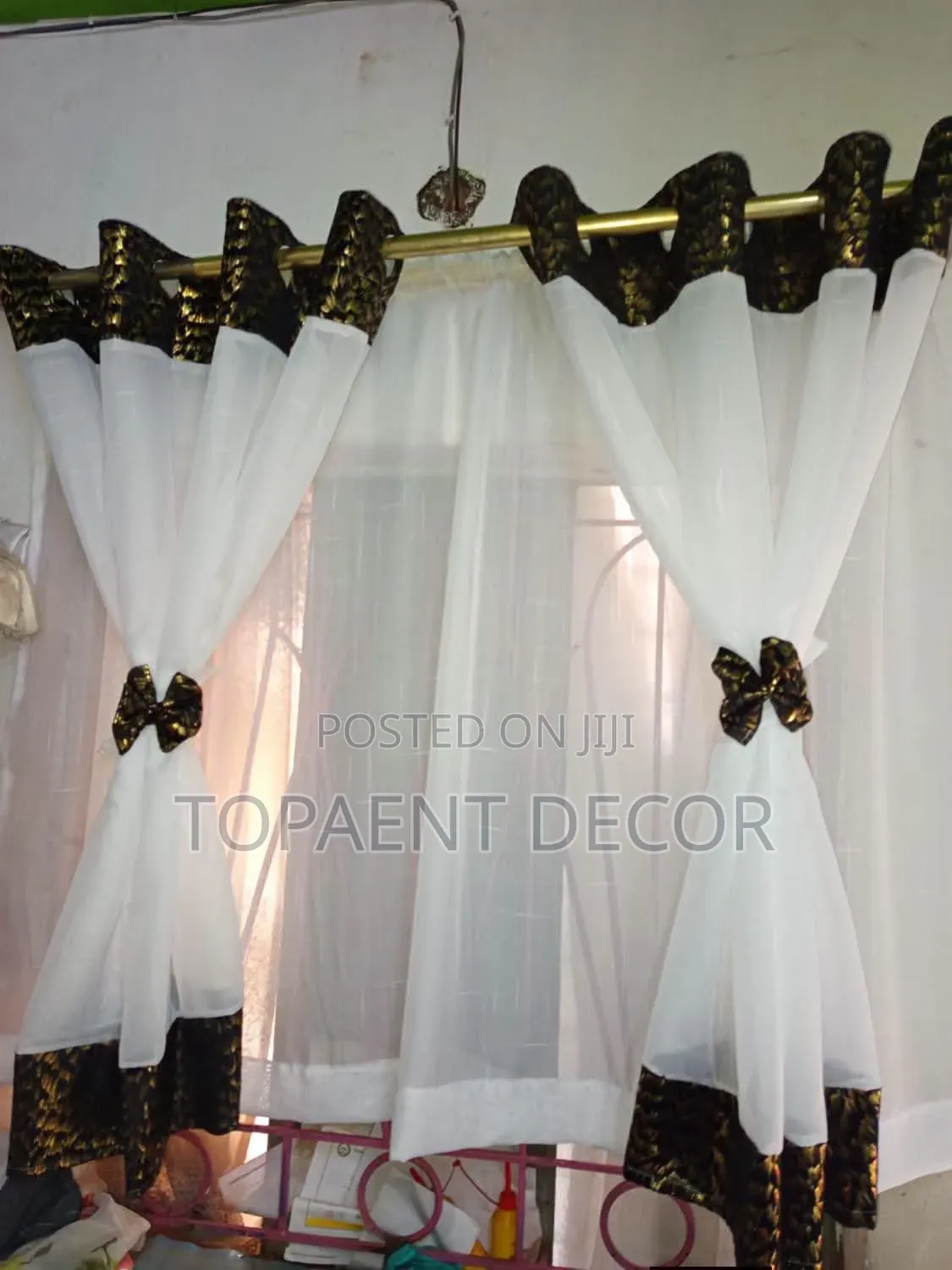 Blended Kitchen Curtain Sheers Complete Set