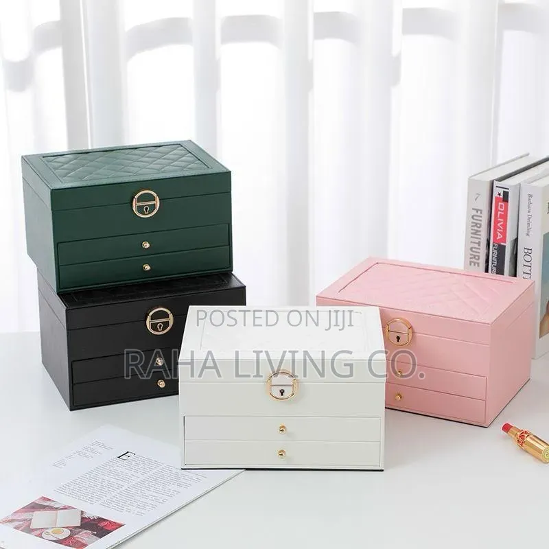 Multi-Layer Jewelry Storage Box | Large Capacity | 3 Colours