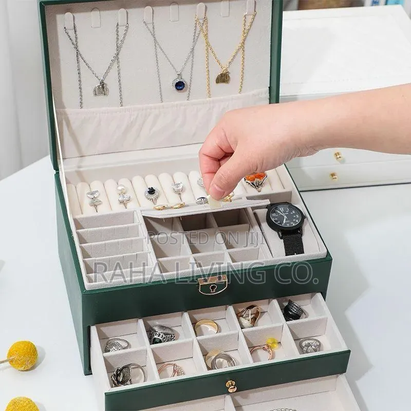 Multi-Layer Jewelry Storage Box | Large Capacity | 3 Colours