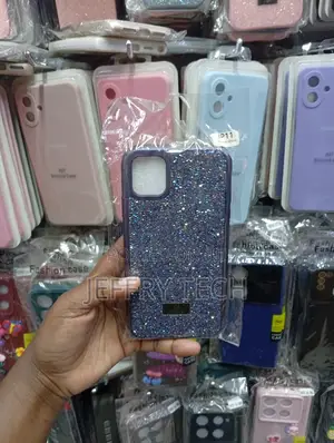 iPhone 11 Pro, Shimmering Dark Blue Crystals Cover