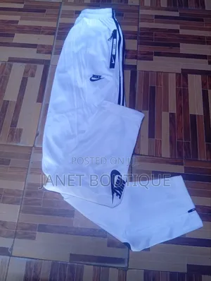 White Tracksuit With Black Detailing