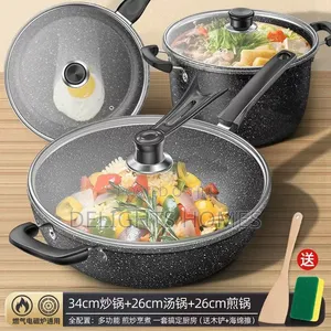 *Maifan Stone Soup Pot With Lid Non-Stick_cu