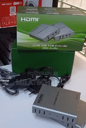 Hdmi Kvm Extender 60m 1080p Video + Usb Keyboard Mouse Extender
