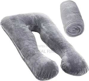U-Shaped Velvet Full Body Pregnancy Pillow – Soft Maternity Nursing