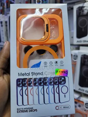 iPhone 17 Pro Metal Stand Case