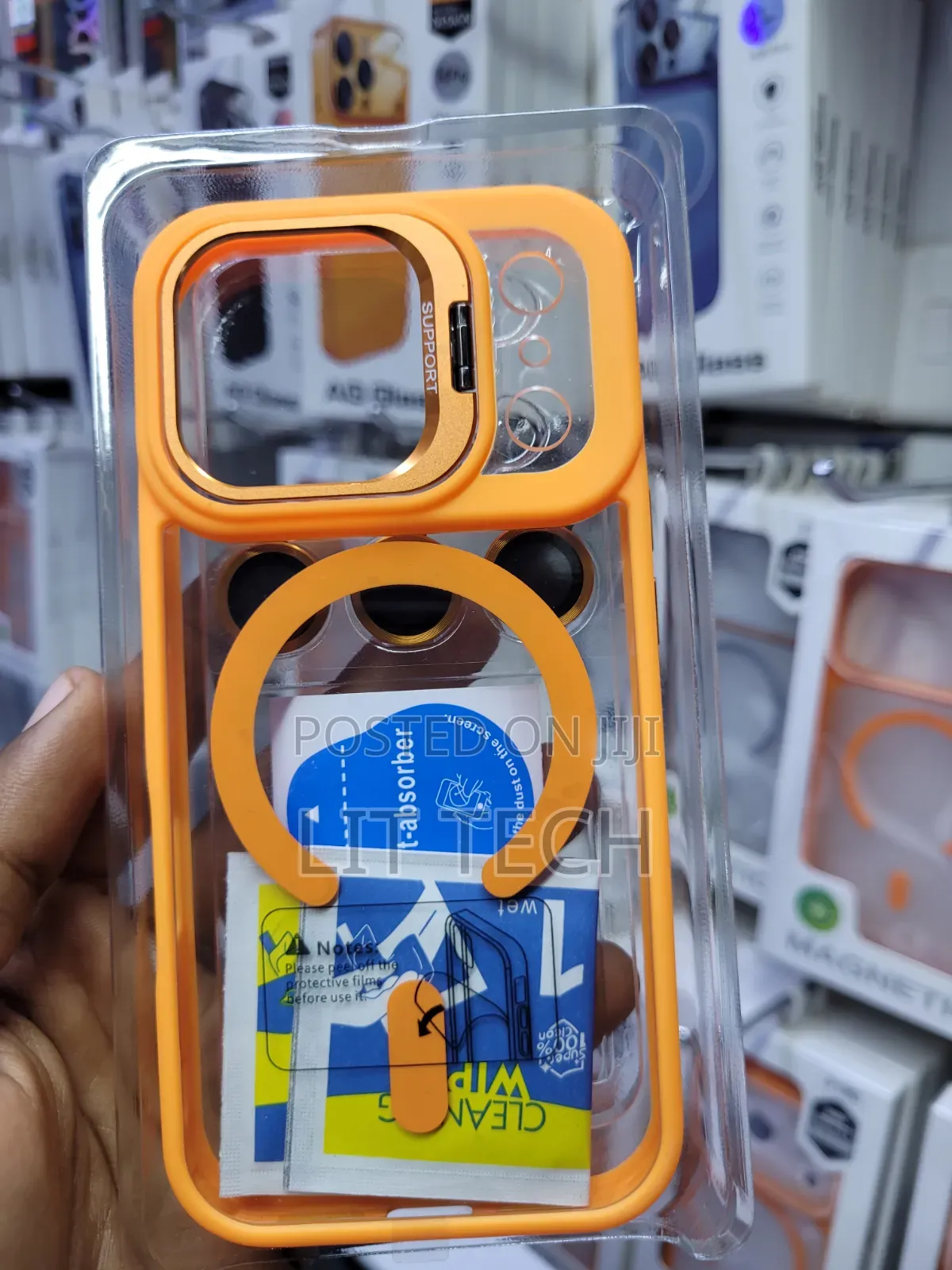 iPhone 17 Pro Metal Stand Case