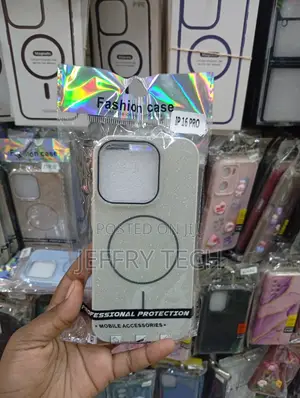 iPhone 16 Pro Glittery, Light-Colored Fashion Case