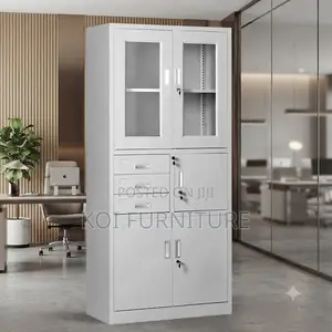 Office Cabinet; Steel Filing Office Solution Cabinet With Safe
