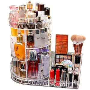 Transparent Acrylic Skin Care Product Lipstick Perfume Storage Rack