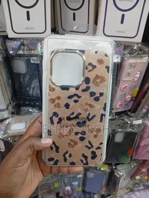 iPhone 13 Pro, 14 Pro/Cheetah Print Laser-Marble Phone Case
