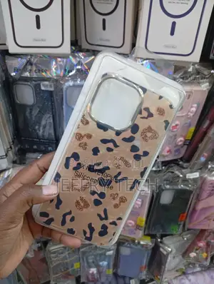 iPhone 13 Pro, 14 Pro/Cheetah Print Laser-Marble Phone Case