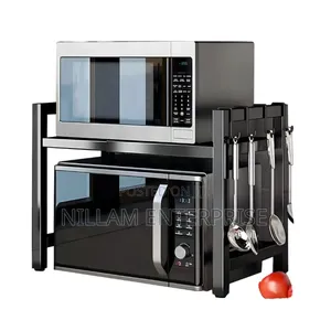 Expandable Metallic High Quality Modern Microwave Stand*