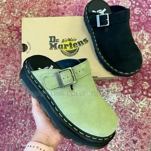 Dr Martens Zebzag Unisex Suede Mules