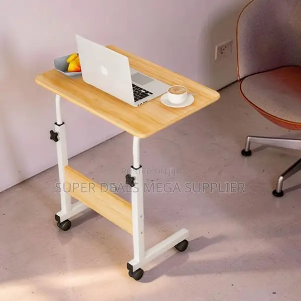 Premium Quality Height Adjustable Movable Laptop Table With Wheels