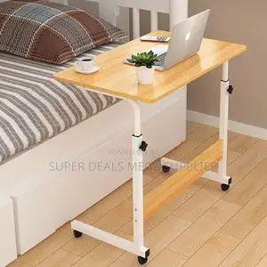 Sturdy Height Adjustable Multipurpose Laptop Table With Wheels