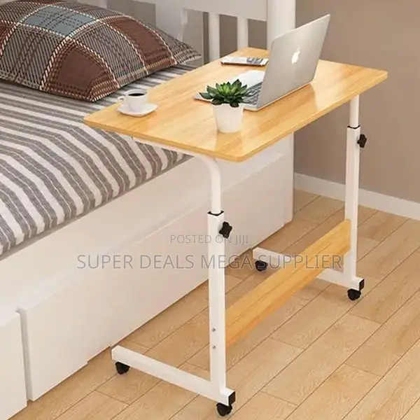Sturdy Height Adjustable Multipurpose Laptop Table With Wheels