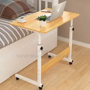 Space-Saving Height Adjustable Multipurpose Laptop Table With Wheels