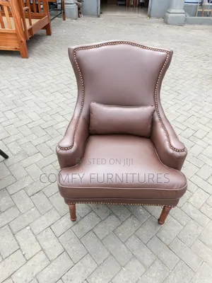 Modern Brown Accent Armchair