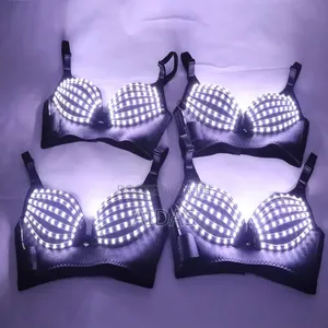 Led Light Up Bra – Rechargeable Glowing Rave, Club Performance Bra