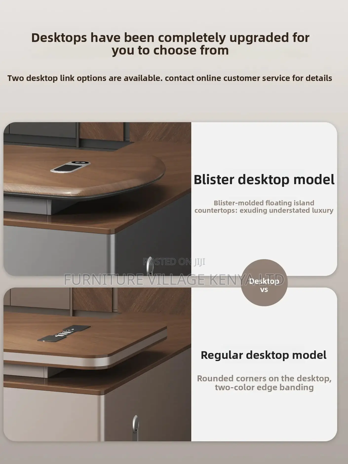 Executive Modern L-Shaped Desk With Light
