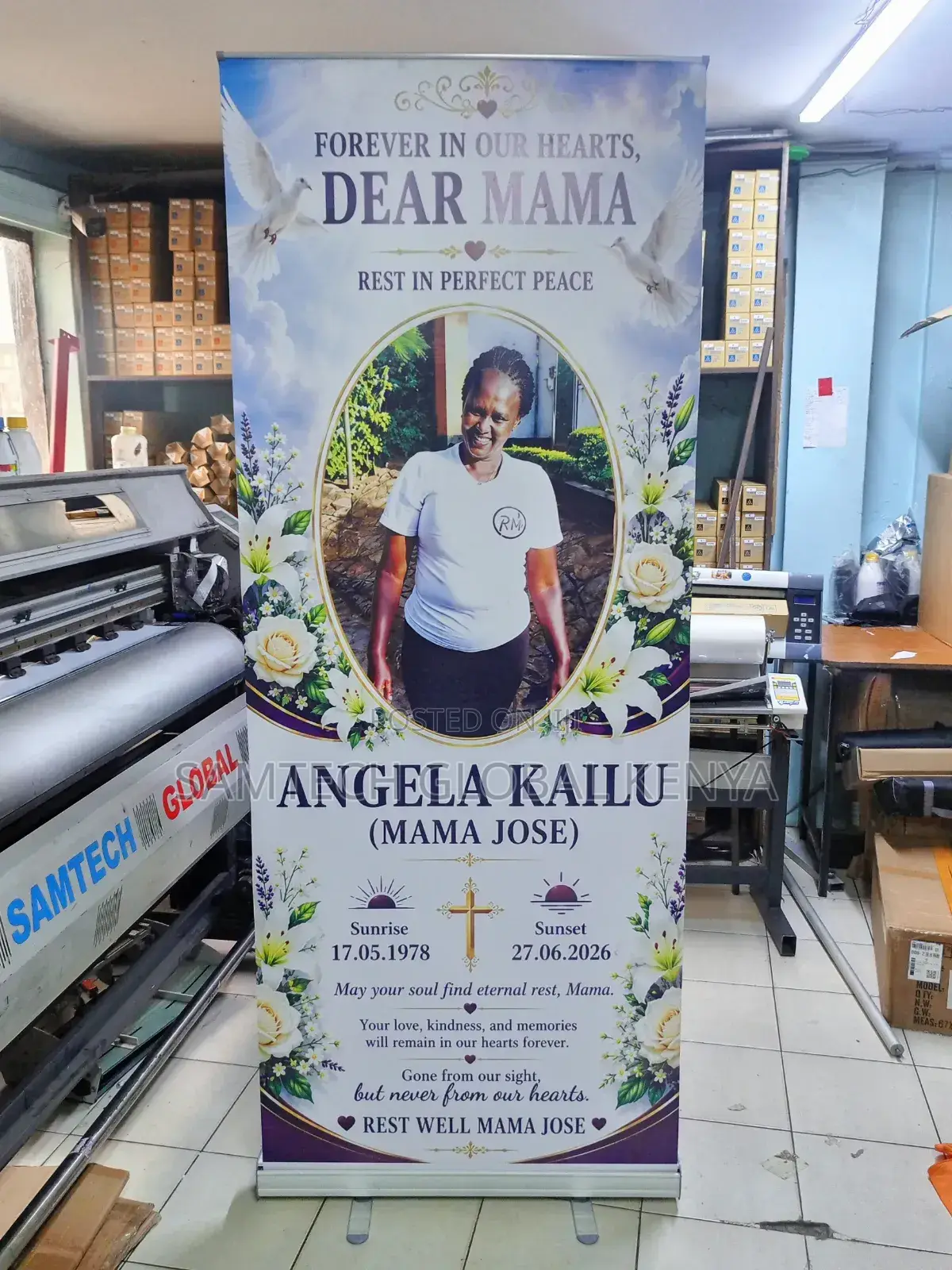 Funeral Banners Available