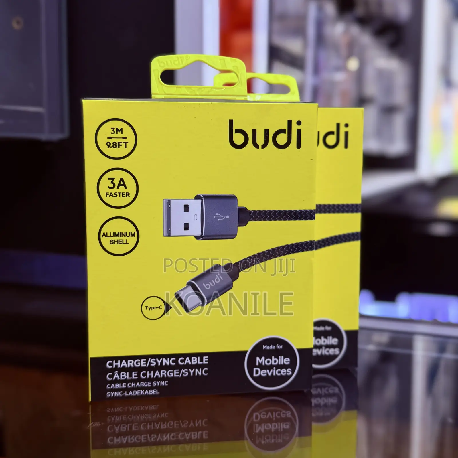 Budi 3m Usb To Type C Cable