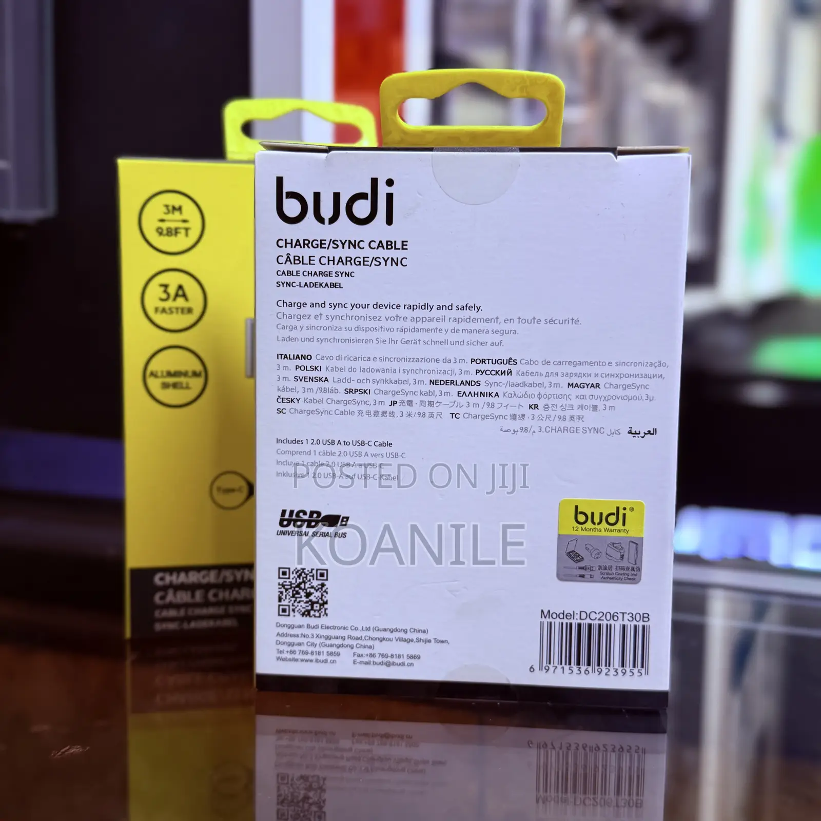 Budi 3m Usb To Type C Cable