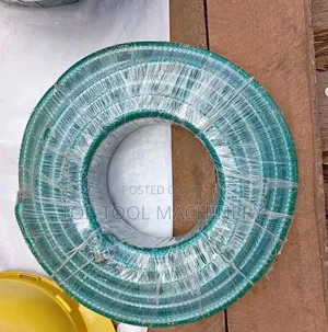 Stiff Green Braided Hose Pipe 1/2" by 50m