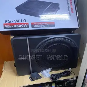 Kenwood Ps W10 Underseat Subwoofer – 4500w Compact Active Bass Speaker