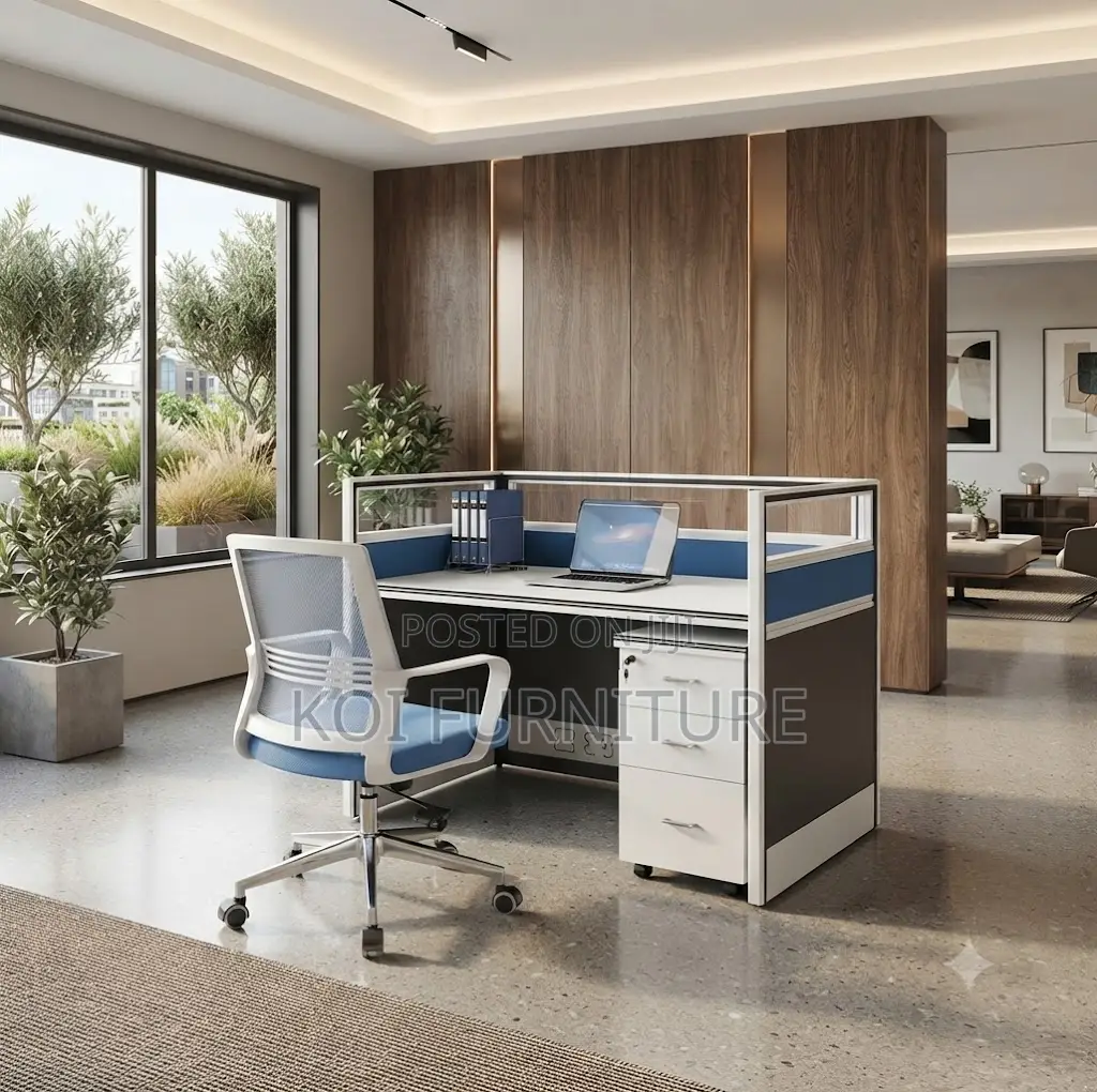Office Workstation; One User Blue Office Cooperation Station