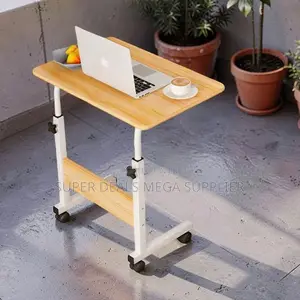 Comfortable Height Adjustable Multipurpose Laptop Table With Wheels