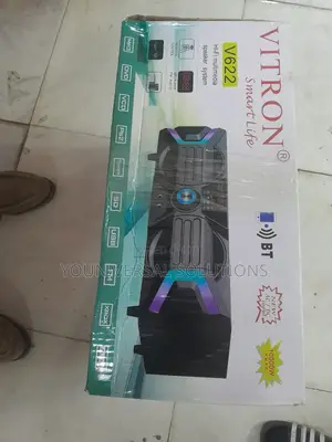 *Vitron Xbox Speaker With Bluetooth,Usb,Mp3, Fm Radio Ac/Dc V622