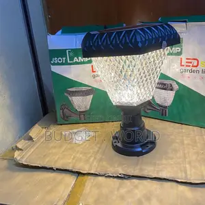 Solar Powered RGB Garden Light – Modern Gate Pillar Lamp for Outdoor D