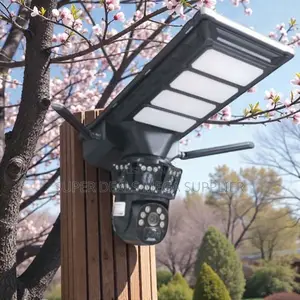 4g PTZ Simcard Ai Human Detection Solar Camera Solar Street Light