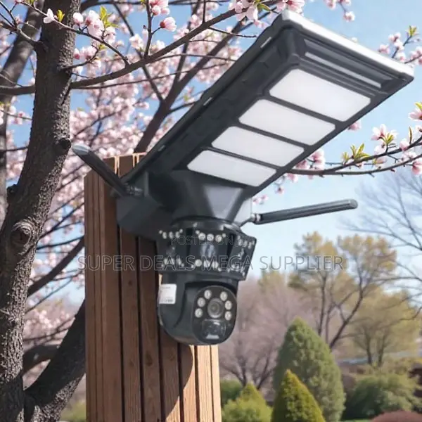 4g PTZ Simcard Ai Human Detection Solar Camera Solar Street Light