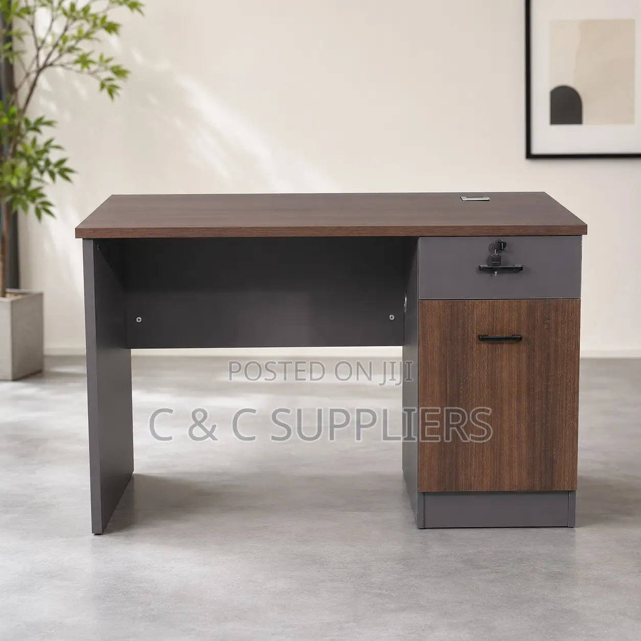 Imported Brown Study Desk-120cm