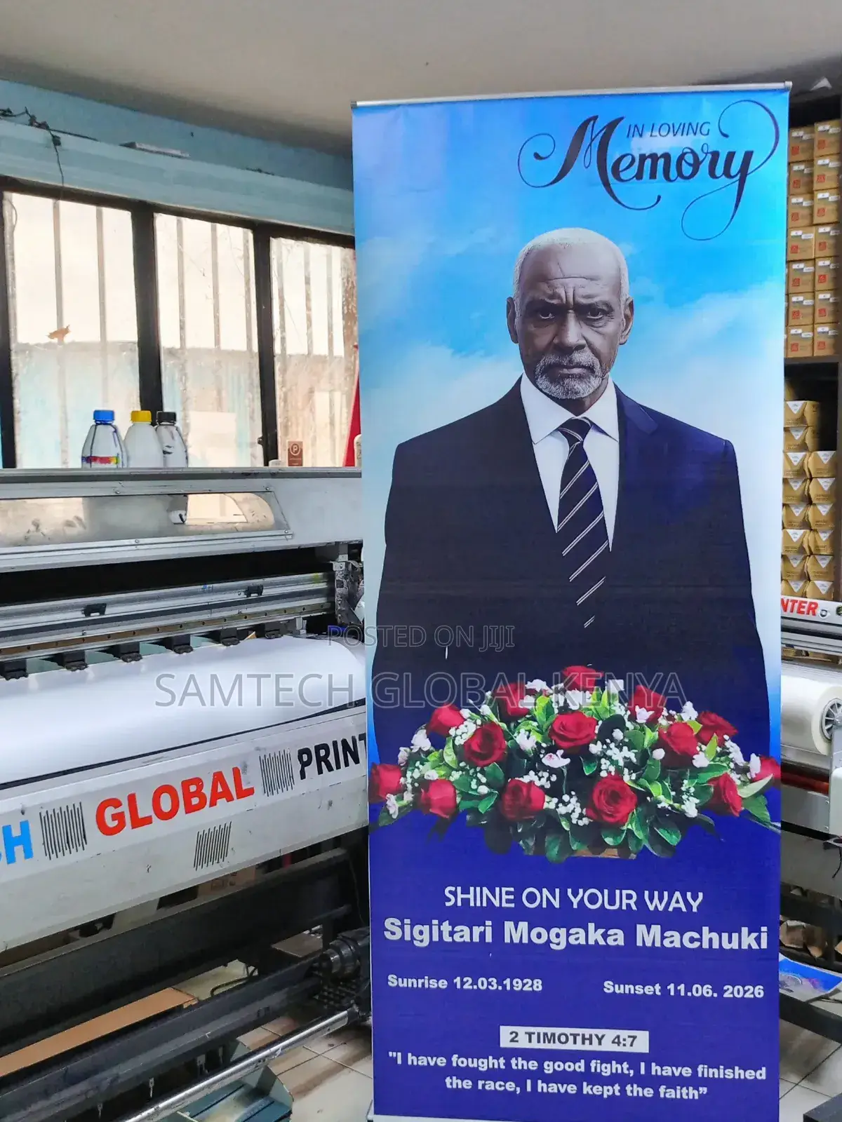 Funeral Roll Up Banners Available
