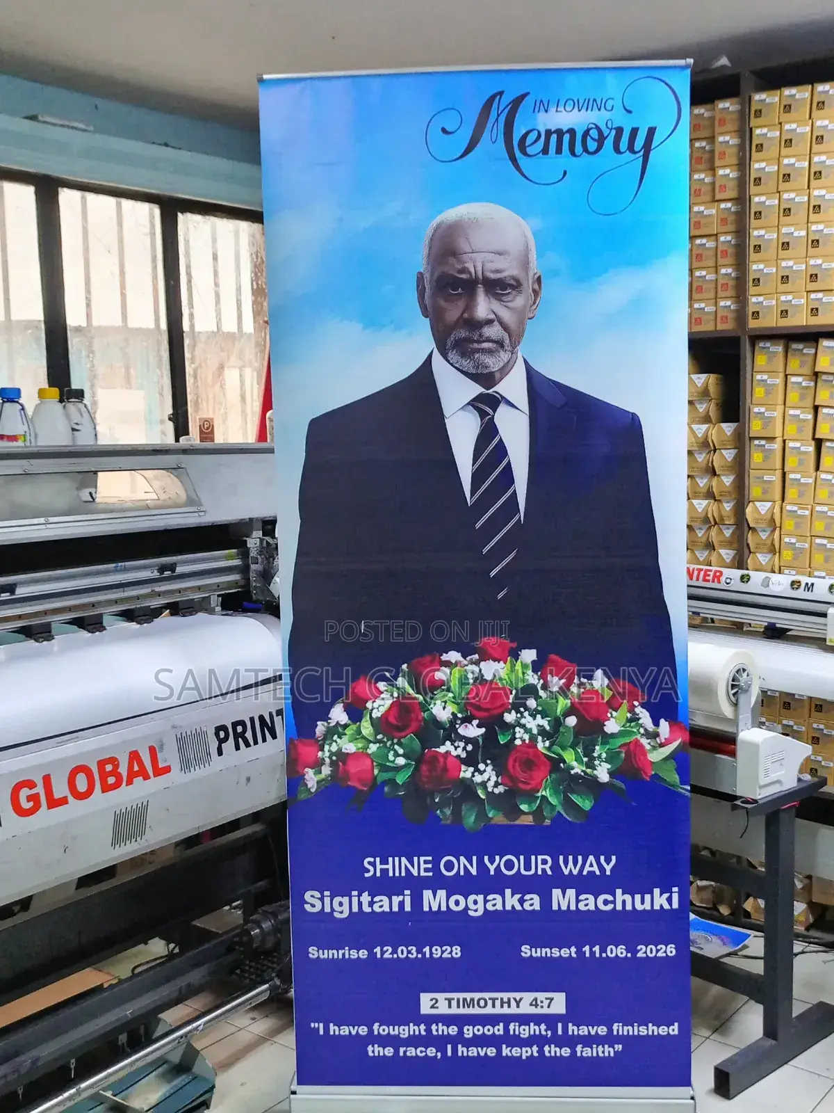 Funeral Roll Up Banners Available