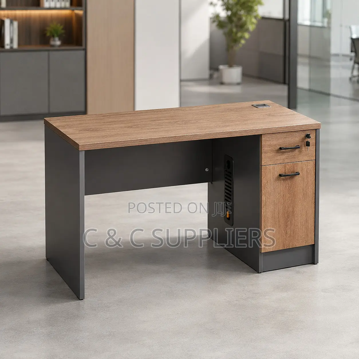 Imported Brown Study Desk-120cm