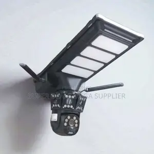 4g PTZ Sim Card Motion Tracking Camera With Solar Street Light
