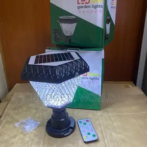 Solar Led Garden Pillar Lamp – Automatic RGB Outdoor Decorative Light