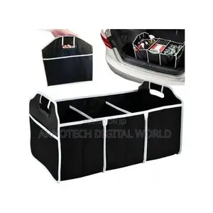 Foldable Carboot Organizer Bag With Multiple Compartments for Storage